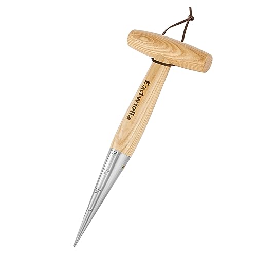 Dibber with 5 Inch Measurements Seed Dibber Garden Tool Hand Dibbler Seed Planter Tool Seed Dispenser Hole Digger for Planting Small Seeds Seedlings Sowing Seeds Transplanting Plants