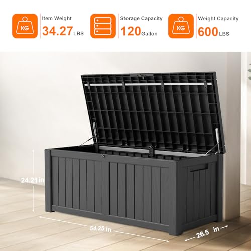 120 Gallon Resin Deck Box