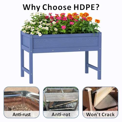 Raised Garden Bed Outdoor with Legs