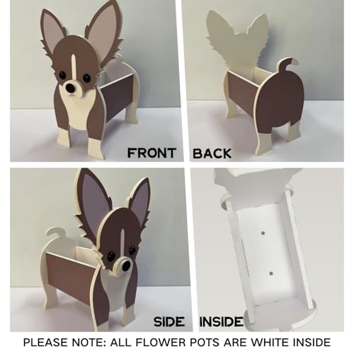 Siberian Husky Dog Planter Pots