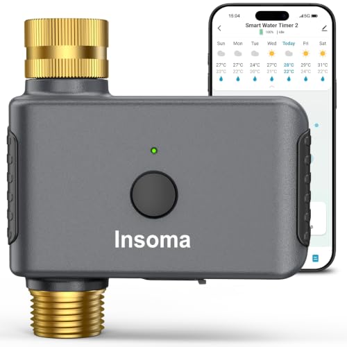 WiFi Water Timer for Garden Hose (1 Zone-WiFi-V2.0-Brass Value)