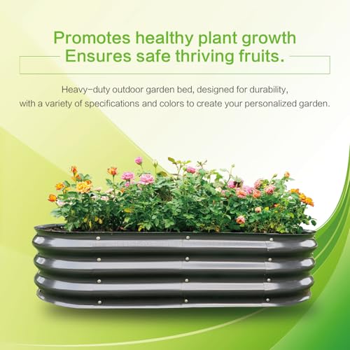 Gardmax Galvanized Raised Garden Bed