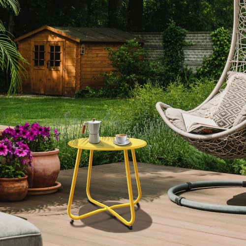 Patio Side Table (Yellow)