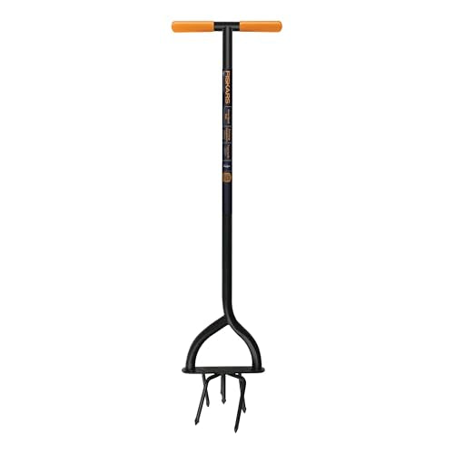 40" Long Handle Steel Tiller