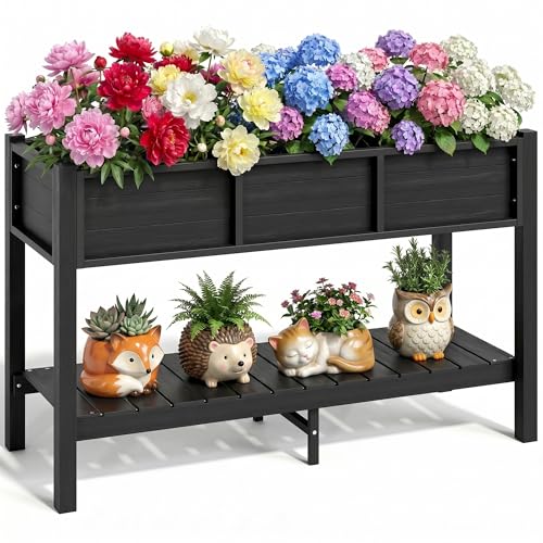 48x18x30in Raised Garden Bed HDPE