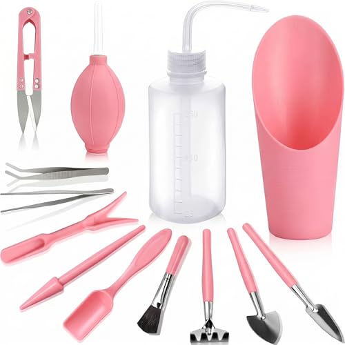 13 Pcs Succulent Care Tools (Pink)