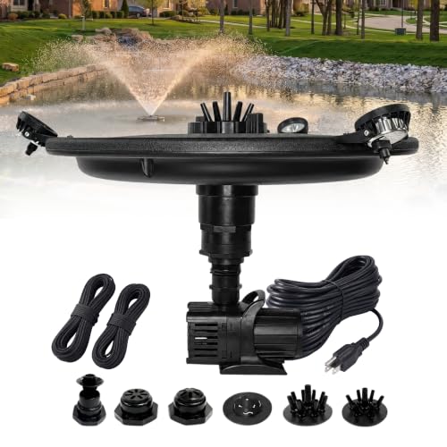 1 4 HP Floating Fountain & Aerator for Ponds and Lakes with 100 ft Cord