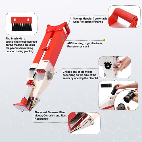 Household Corn Peanut Seeder Hand Planter Tool Adjustable Seeder Machine Handheld Garden Home Seeder & FertilizationSpreader