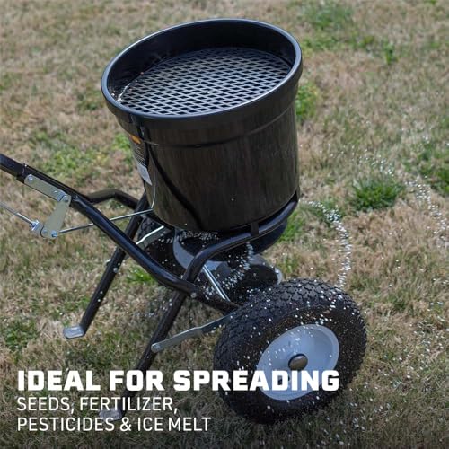 50 lb Professional Fertilizer Push Broadcast Spreader