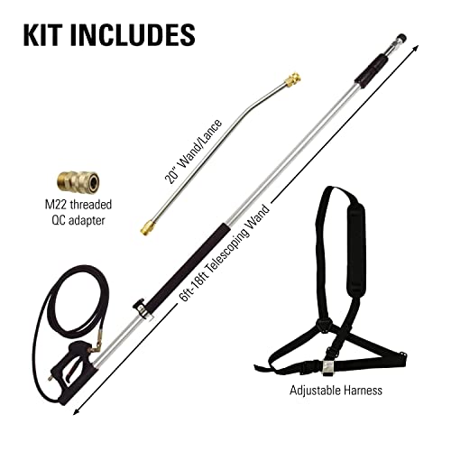 4000PSI Telescoping Pressure Washer Extension Wand (Telescoping Wand)