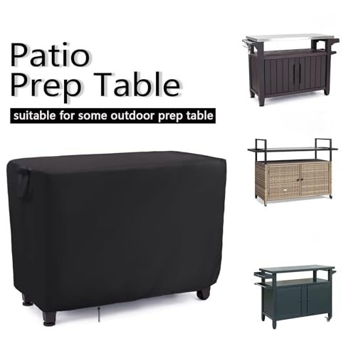 Patio Prep Table Cover for 52 Inch Keter Unity XL Portable Outdoor Table