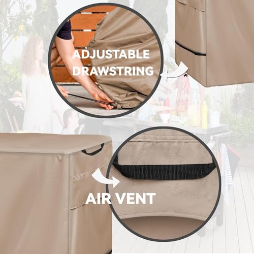 Outdoor Prep Table Cover for Outdoor Stainless Steel Table Khaki