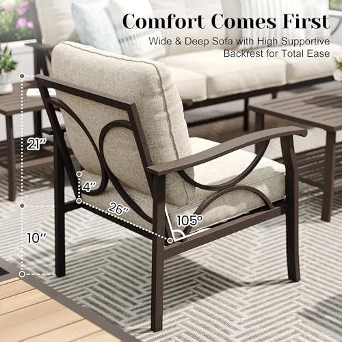 3 Seats Outdoor Patio Furniture Set