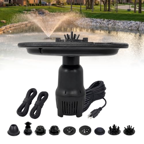 1 HP Floating Fountain & Aerator for Ponds and Lakes with 200 ft Cord