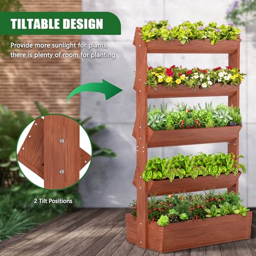 Wood Vertical Raised Garden Bed