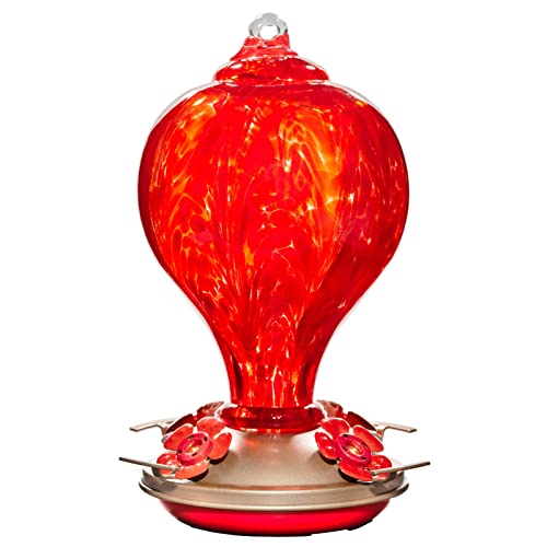 Hummingbird Feeders 32OZ Glass Hummingbird Feeder