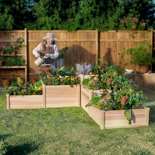 3 Tier Raised Garden Bed for Outdoor Gardening
