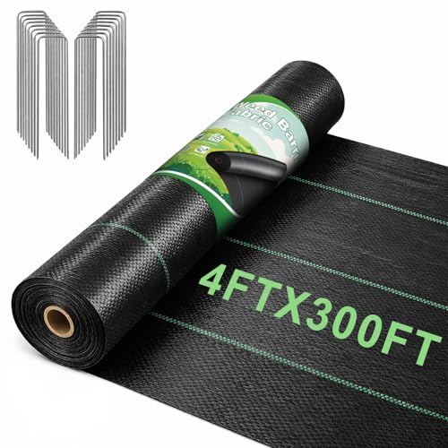 4FT x 300FT Landscape Fabric Weed Barrier Fabric