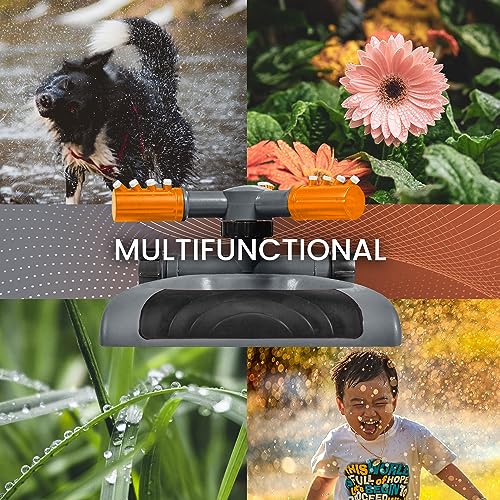 Rotating Lawn Sprinkler for Yard & Kids