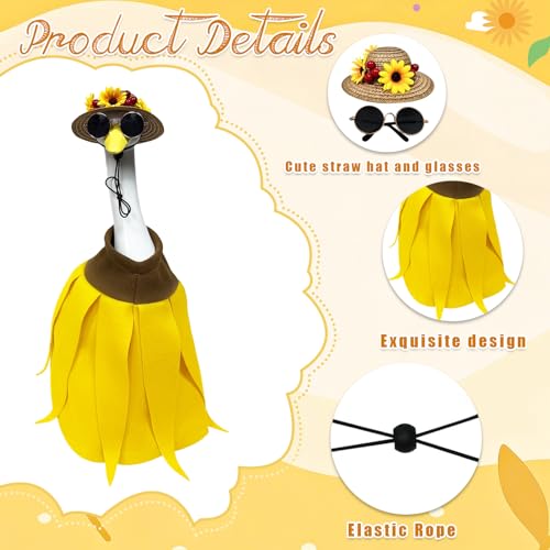 Porch Goose Statue (banana skirt goose)