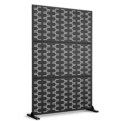 Metal Privacy Screen Outdoor 72" H×47" W (23.52 Sq Ft)