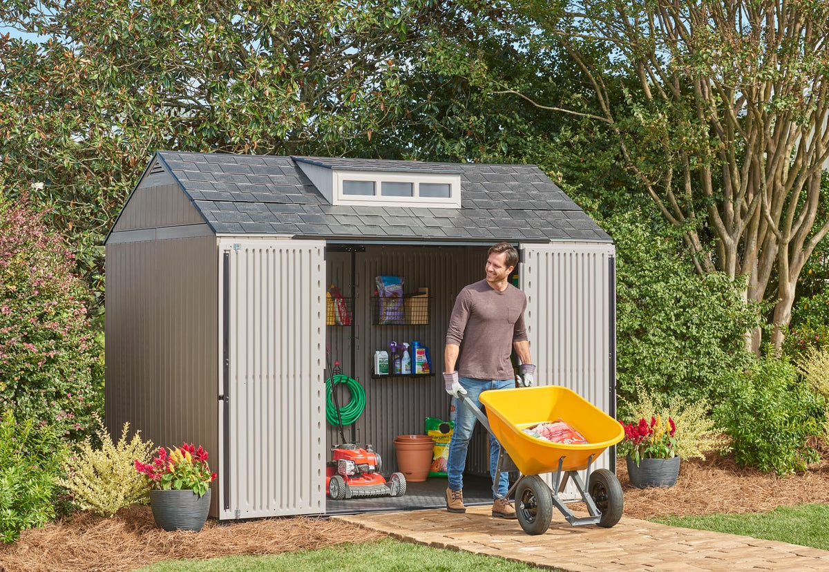 Extra Large Resin Outdoor Storage Shed With Floor