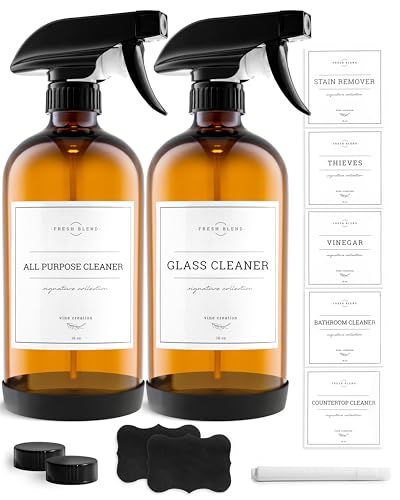 Amber Glass Spray Bottles