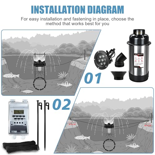 Pond Fountain Aerator