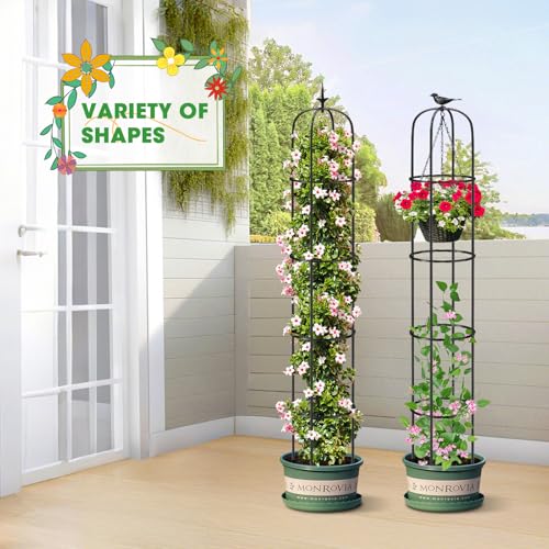 Tower Obelisk Garden Trellis for Climbing Plant (192cm)