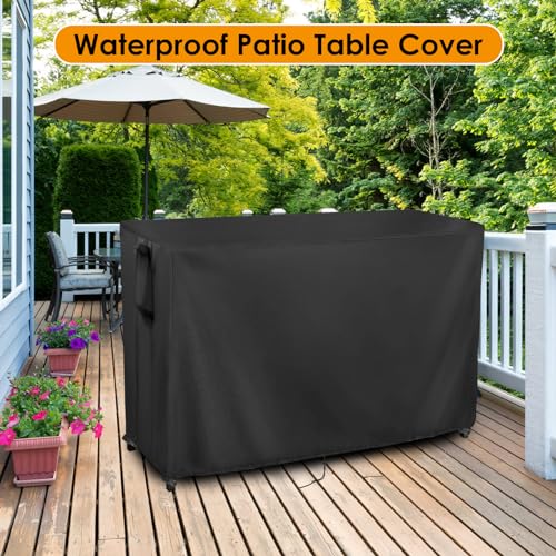 Outdoor Table Cover for Bar Height Table 73''L x 32''W x 43''H