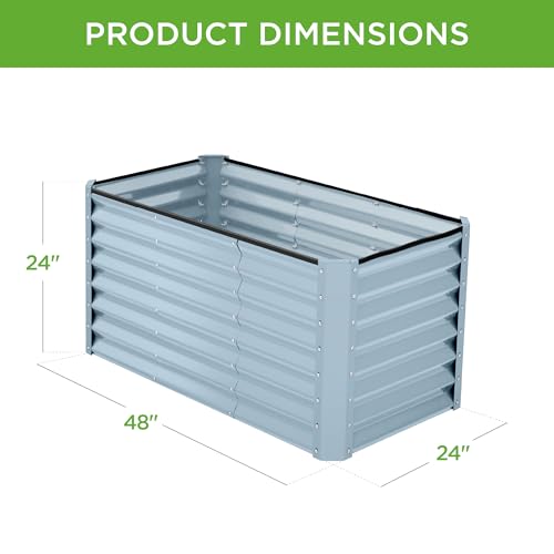 4x2x2ft Outdoor Metal Raised Garden Bed