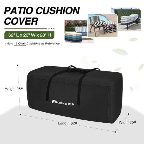 Outdoor Cushion Storage Bag 62" L x 20" W x 28" H