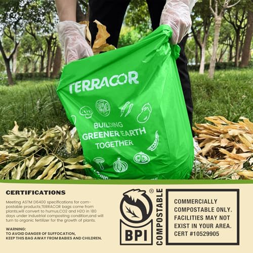 13 Gallon Compostable Trash Bags (50 Count)
