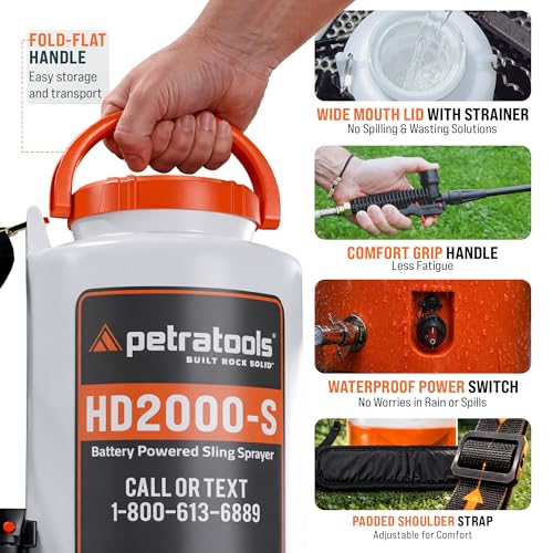 Tools HD2000 S 2 Gallon Battery Powered Garden Sprayer
