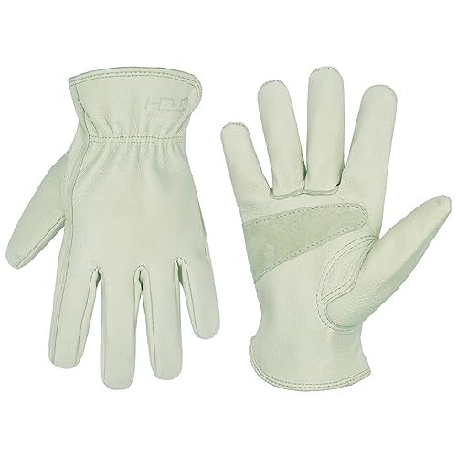 HLDD Leather Work Gloves for Men & Women