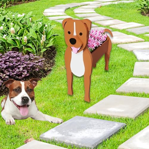 Staffordshire Bull Dog Planter Pots