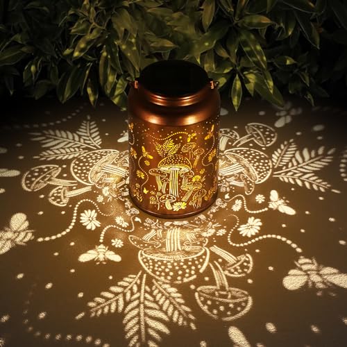 Solar Lanterns Outdoor Waterproof Mushroom Decoration Gifts for Women (Mushroom 1PC)