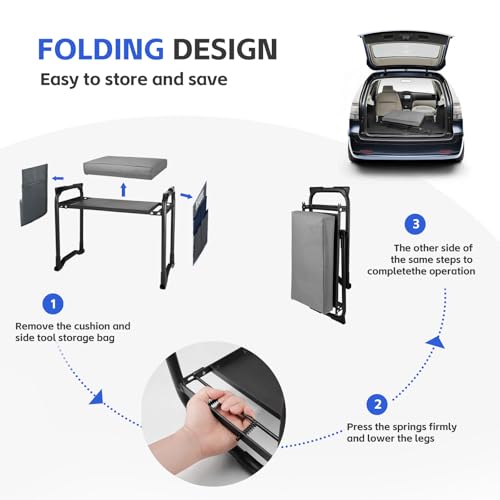 Foldable Garden Kneeler Seat