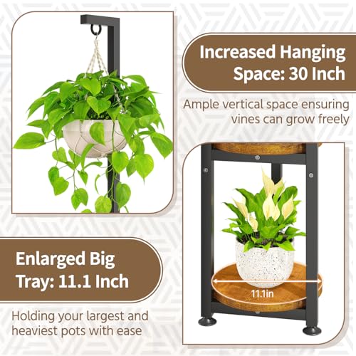 Hanging Plant Stand Holder Indoor Outdoor Tall