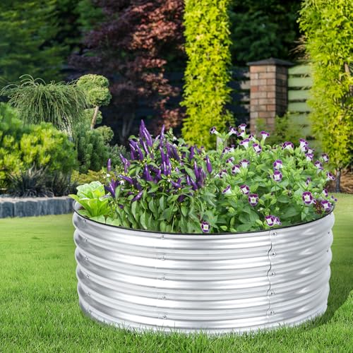 17" Tall 42" Metal Raised Garden Bed