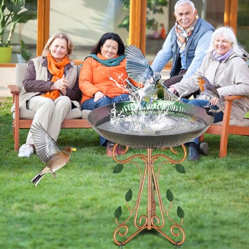 Vintage Metal Bird Bath for Outside
