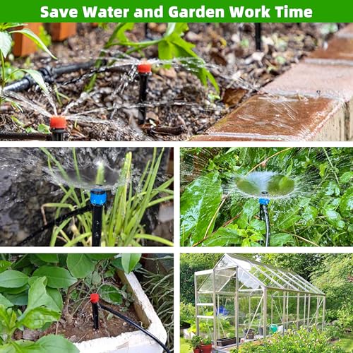 240FT DIY Automatic Drip Irrigation System Kit for Garden (175 Count)