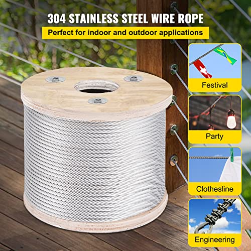 3 16 T304 Stainless Steel Cable 250FT