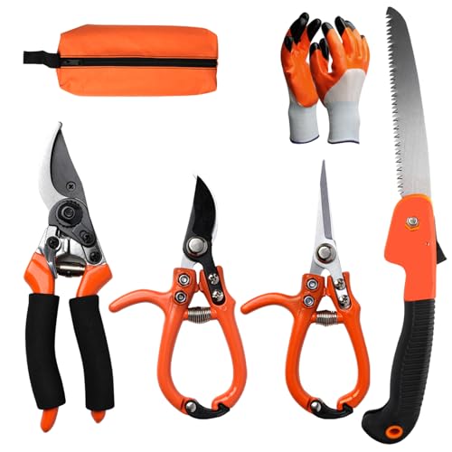 6Pcs Pruning Shears Set with Bypass Pruning Shears (6 Count)