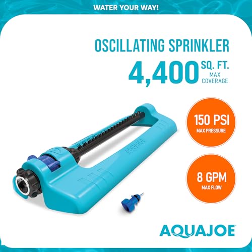 Oscillating Sprinkler with Metal Ground Spike