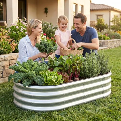Galvanized Raised Garden Bed Outdoor