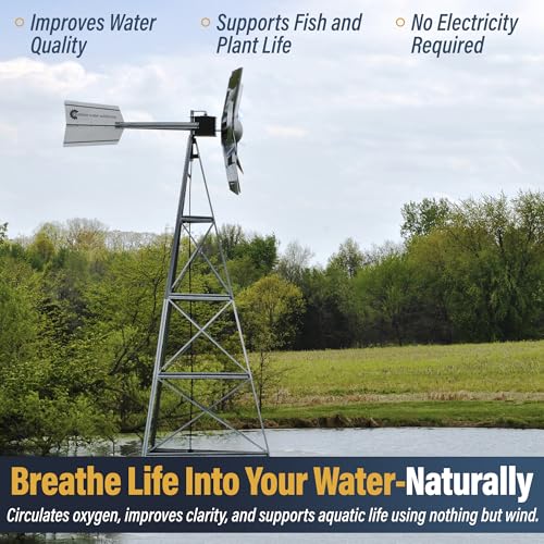 AWS0011 12 Foot Windmill Pond Aerator