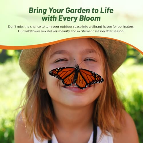 Birds & Butterfly Wild Flower Seed Mix (16 Ounce)
