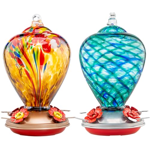 2 Packs Hummingbird Feeder for Outdoors Hanging Ant and Bee Proof (2 Count)