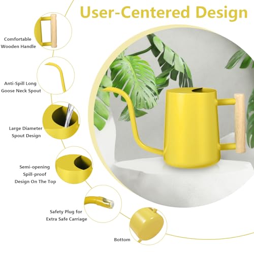 Watering Can Indoor Plants (Yellow)